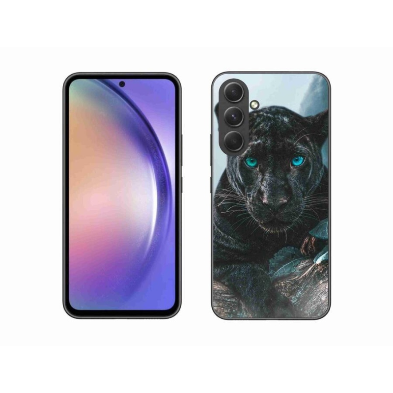 Zselés borítás mmCase Samsung Galaxy A54 5G - fekete párduc