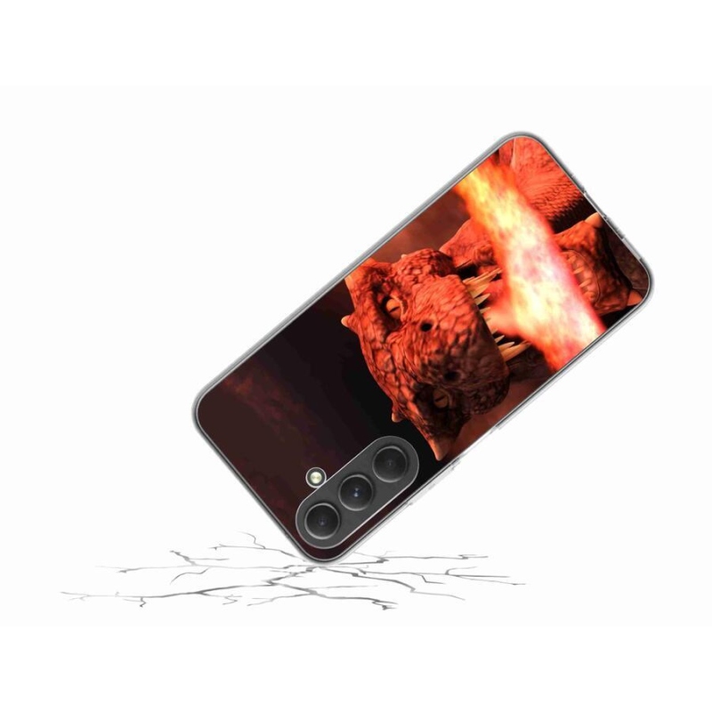 Zselés borítás mmCase Samsung Galaxy A54 5G - sárkány