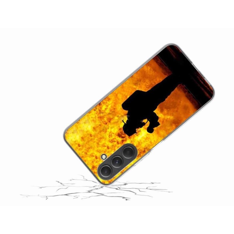 Gél borítás mmCase Samsung Galaxy A54 5G - tűzoltóhoz