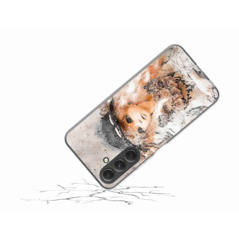 Gél borítás mmCase Samsung Galaxy A54 5G - kalapos lányhoz