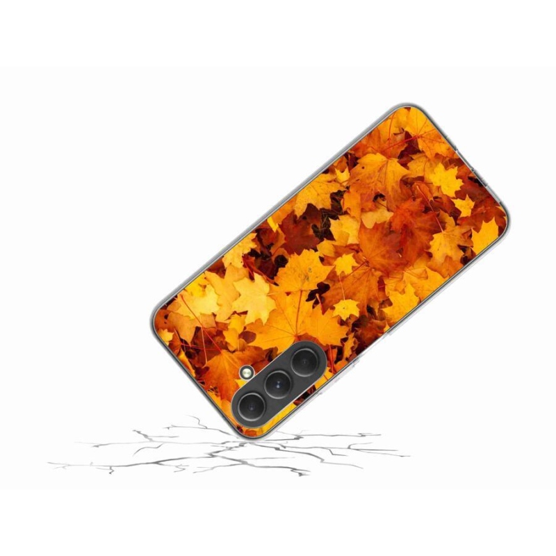 Gél borítás mmCase Samsung Galaxy A54 5G - juharlevelek - Samsung Galaxy A54 5G - Juharlevelek