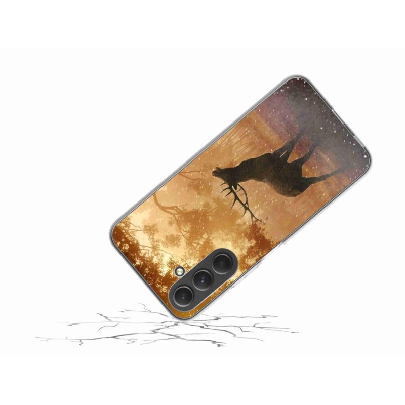 Zselés borítás mmCase Samsung Galaxy A54 5G - szarvas a vadászaton