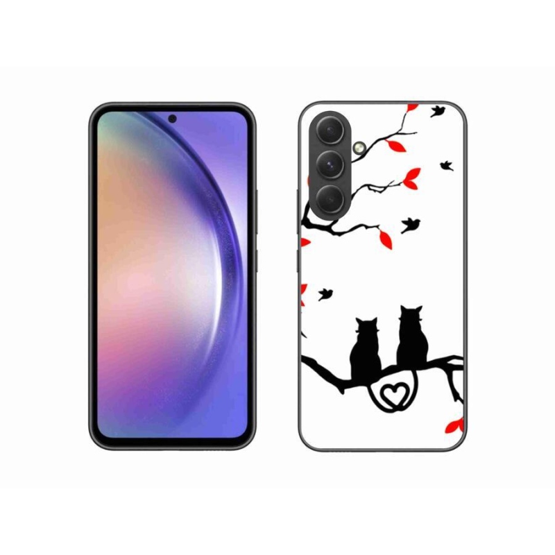 Gél borítás mmCase Samsung Galaxy A54 5G - macskaszerelem