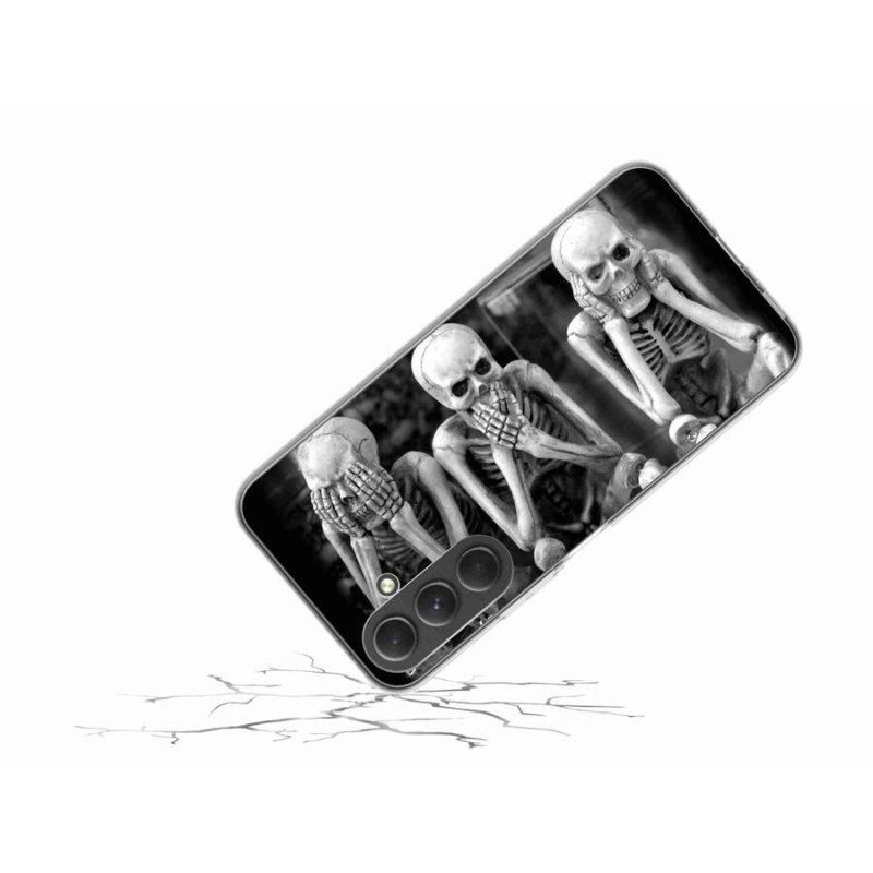 Gél borítás mmCase Samsung Galaxy A54 5G - csontvázakhoz