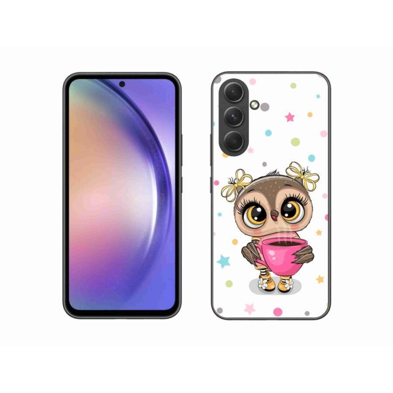 Zselés borítás mmCase Samsung Galaxy A54 5G - rajzfilm bagolyhoz