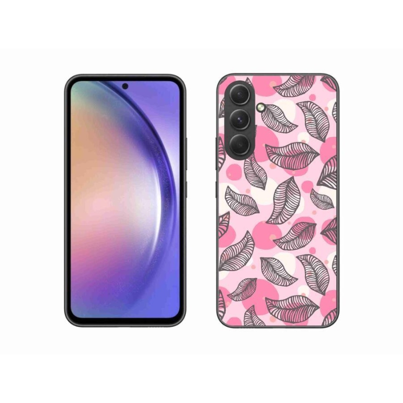 Gél borítás mmCase Samsung Galaxy A54 5G - rajzfilmes hulló levelek