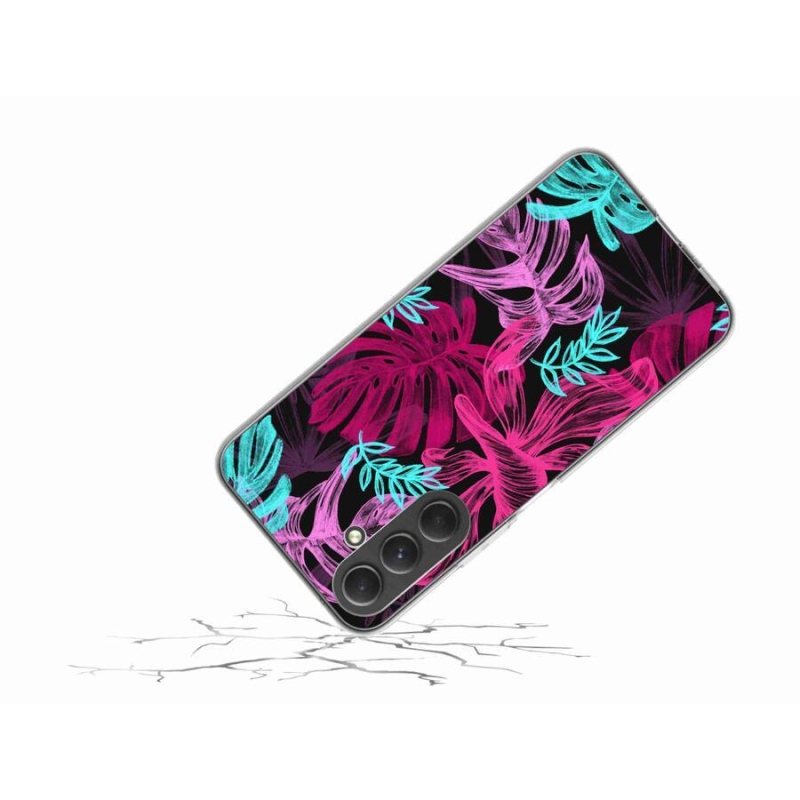 Gél védőhuzat mmCase Samsung Galaxy A54 5G - virágok 1