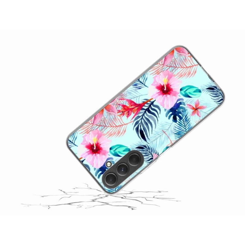 Gél védőhuzat mmCase Samsung Galaxy A54 5G - virágok
