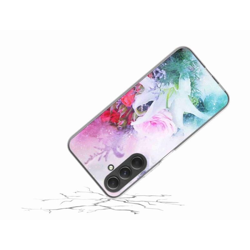 Gél borító mmCase Samsung Galaxy A54 5G - virágok 4