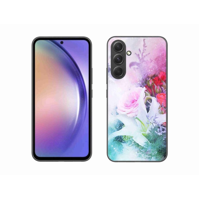 Gél borító mmCase Samsung Galaxy A54 5G - virágok 4