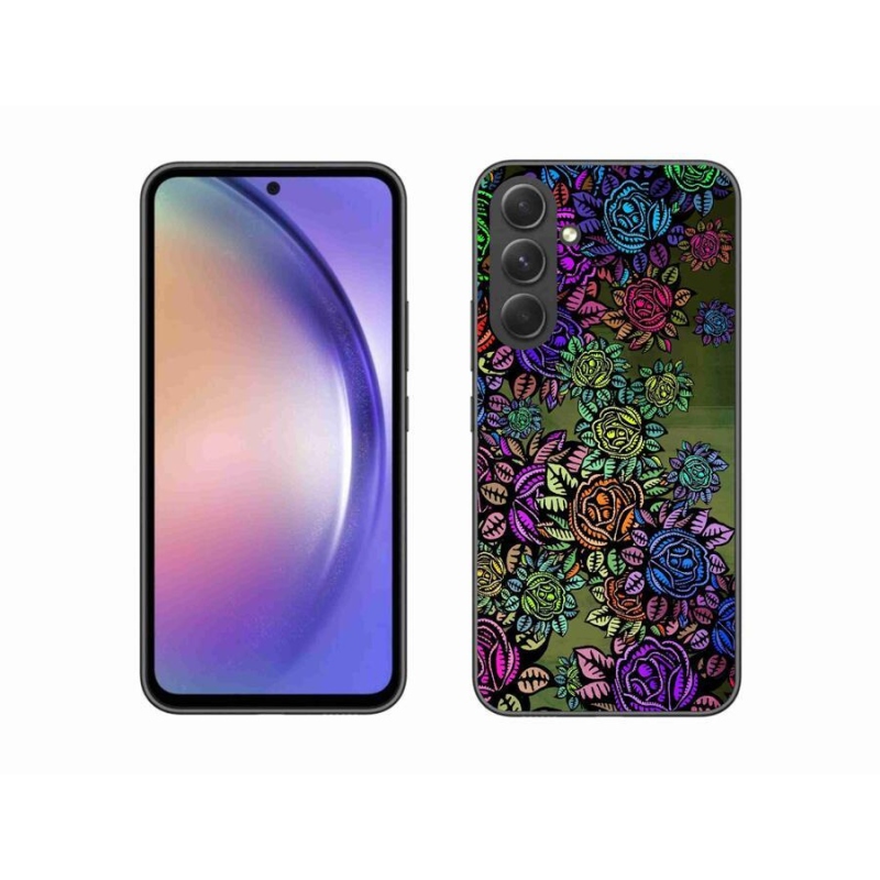 Gél borítás mmCase Samsung Galaxy A54 5G - virágok 6