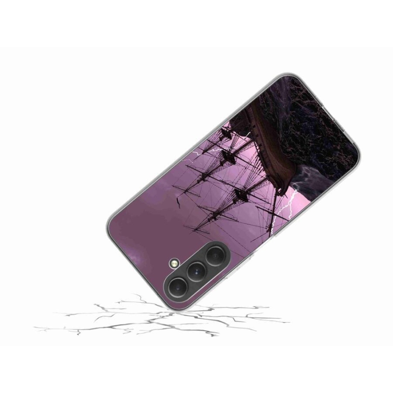 Zselés borítás mmCase Samsung Galaxy A54 5G - hajó a viharban