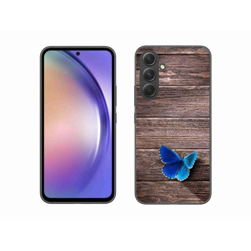Zselés borítás mmCase Samsung Galaxy A54 5G - kék pillangó 1