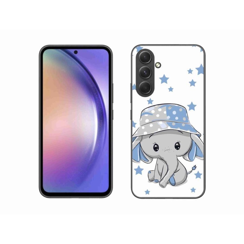 Gél védőhuzat mmCase Samsung Galaxy A54 5G - kék elefánthoz