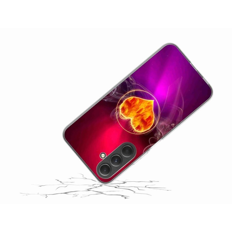 Gél borítás mmCase Samsung Galaxy A54 5G - tüzes szív