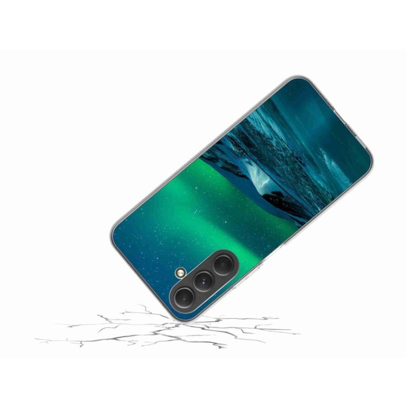Gél borító mmCase Samsung Galaxy A54 5G - sarki fény - borealisz