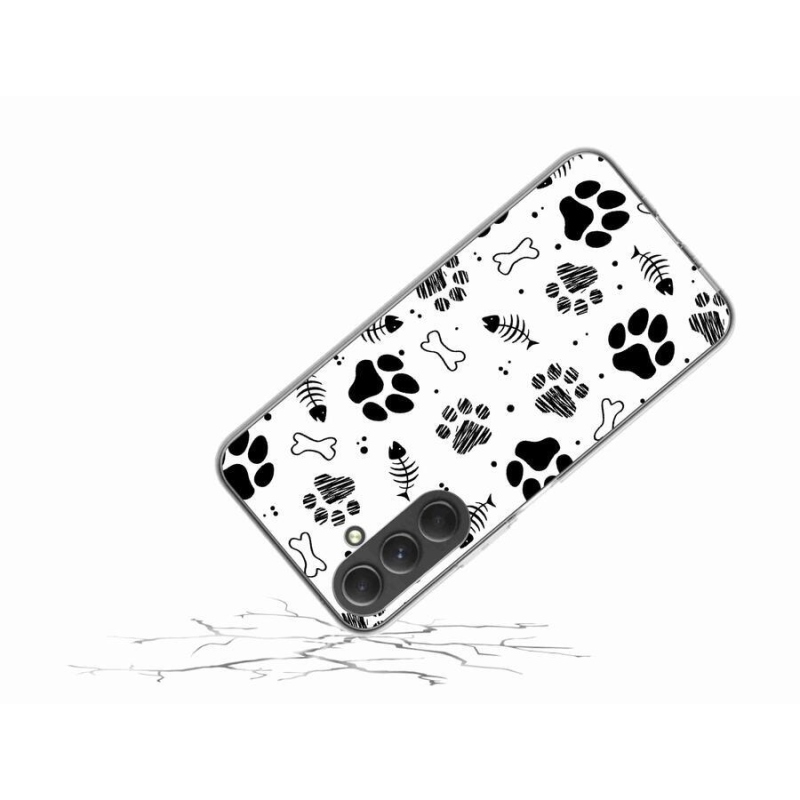 Zselés borítás mmCase Samsung Galaxy A54 5G - kutyamancsok 1