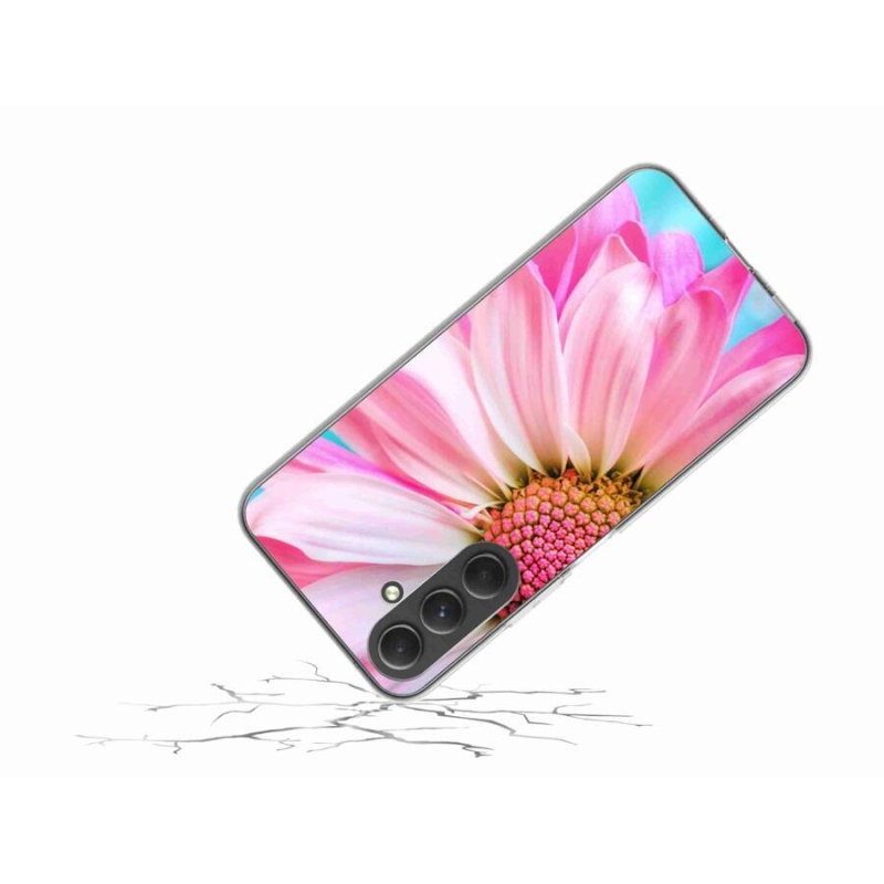 Gél védőhuzat mmCase Samsung Galaxy A54 5G - rózsaszín virág