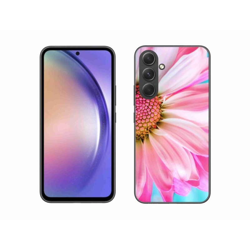 Gél védőhuzat mmCase Samsung Galaxy A54 5G - rózsaszín virág