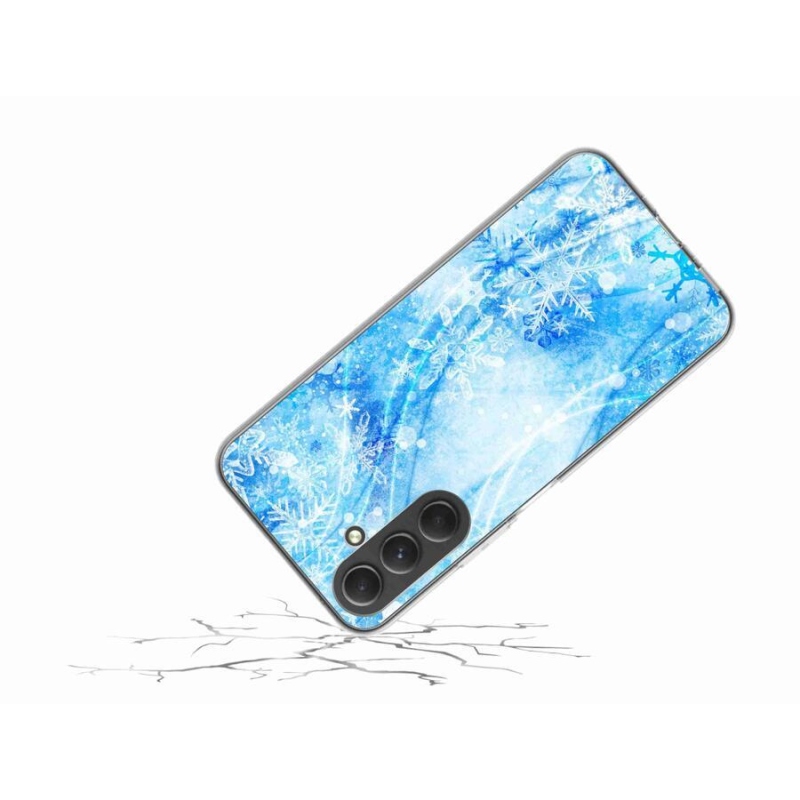 Zselés borítás mmCase Samsung Galaxy A54 5G - hópelyhekhez