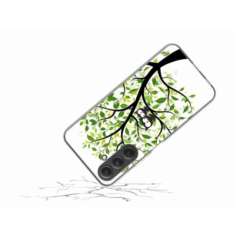 Zselés borítás mmCase Samsung Galaxy A54 5G - baglyok a fán