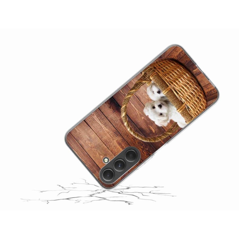 Zselés borítás mmCase Samsung Galaxy A54 5G - kölyökkutyákhoz