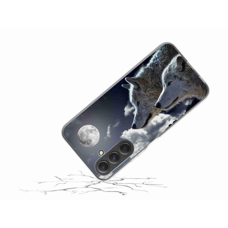 Gél védőburkolat mmCase Samsung Galaxy A54 5G - farkasok