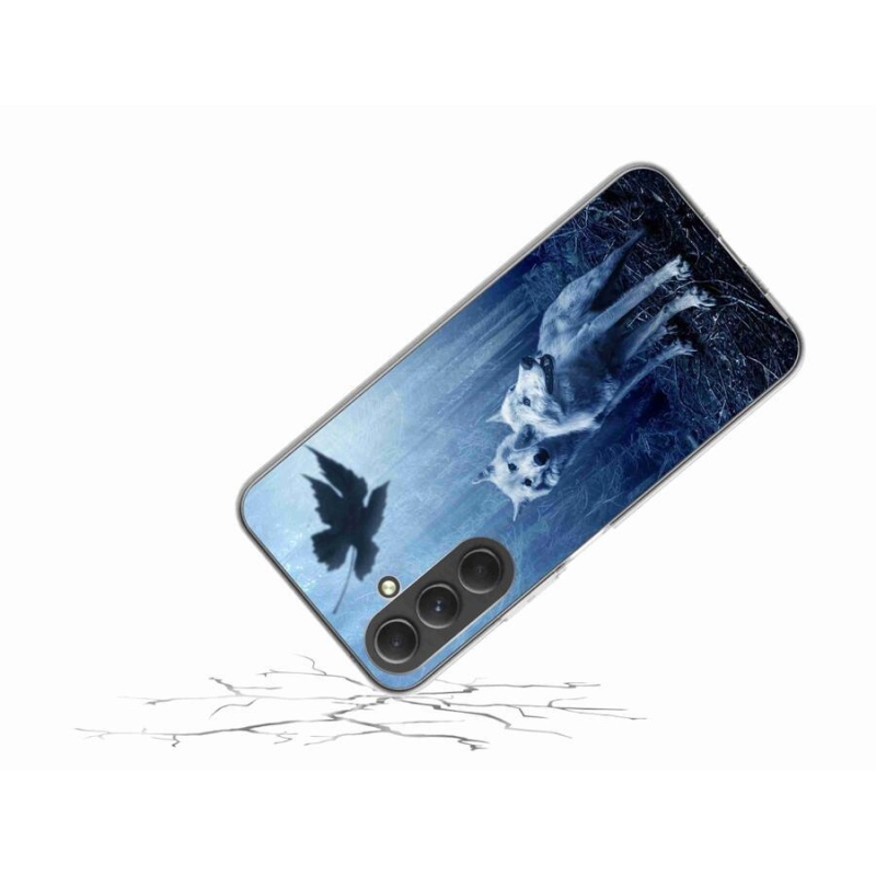 Zselés borítás mmCase Samsung Galaxy A54 5G - farkasok az erdőben