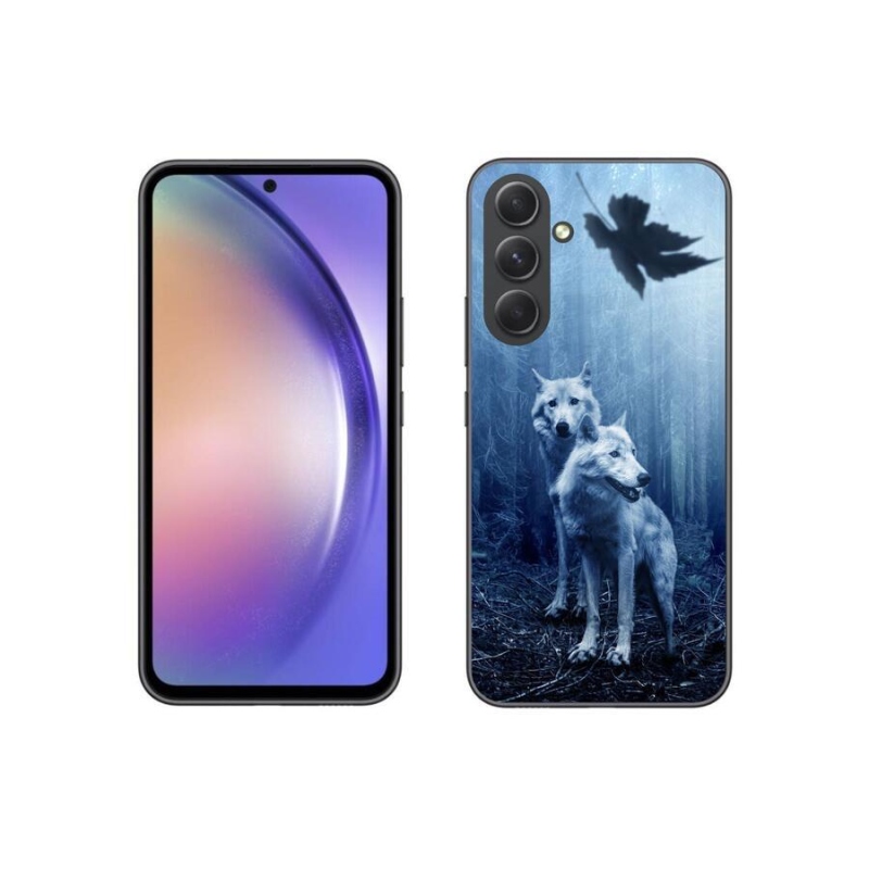 Zselés borítás mmCase Samsung Galaxy A54 5G - farkasok az erdőben