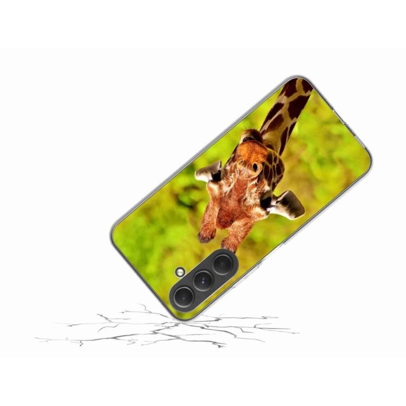 Zselés borítás mmCase Samsung Galaxy A54 5G - zsiráf