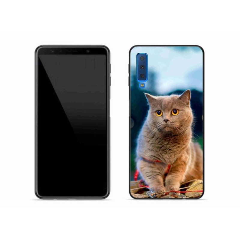 Gél védőhuzat mmCase Samsung Galaxy A7 (2018) - brit kék 2