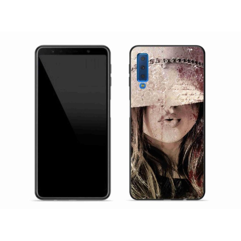 Gél védőhuzat mmCase Samsung Galaxy A7 (2018) - lány