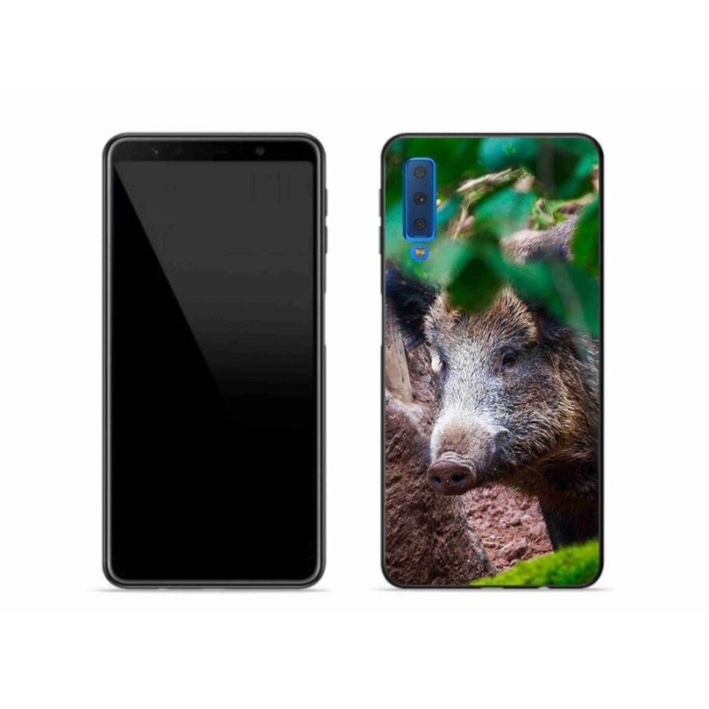 Zselés borítás mmCase Samsung Galaxy A7 (2018) - vaddisznóhoz