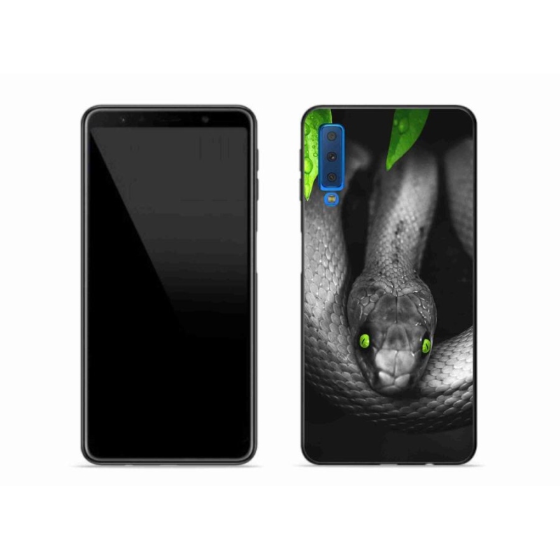Zselés borítás mmCase Samsung Galaxy A7 (2018) - kígyó