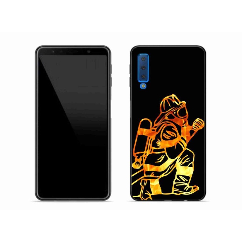 Gél védőhuzat mmCase Samsung Galaxy A7 (2018) - tűzoltó 1