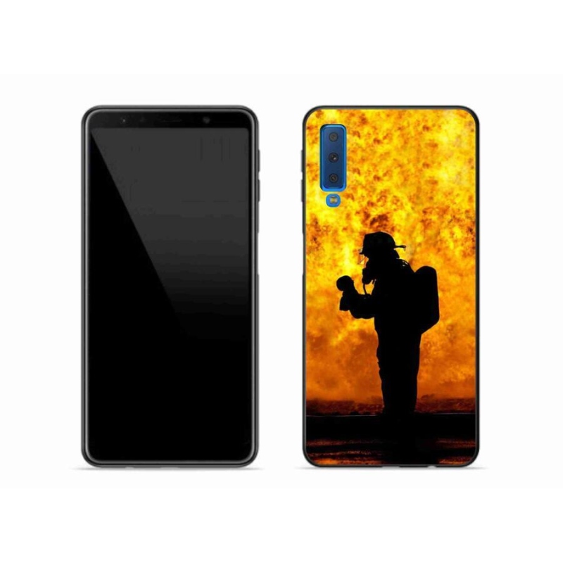 Gél borítás mmCase Samsung Galaxy A7 (2018) - tűzoltó