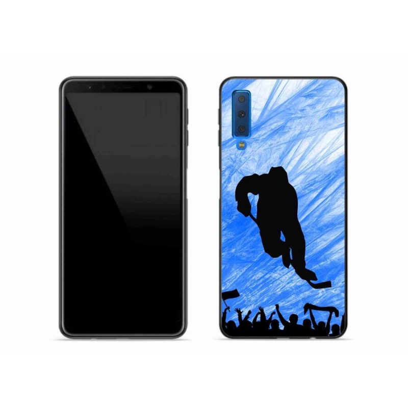 Gél borítás mmCase Samsung Galaxy A7 (2018) - hokijátékos számára