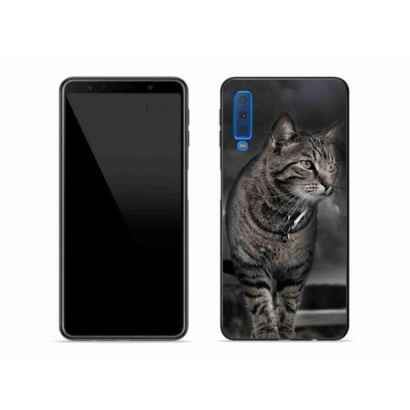 Zselés borítás mmCase Samsung Galaxy A7 (2018) - macska