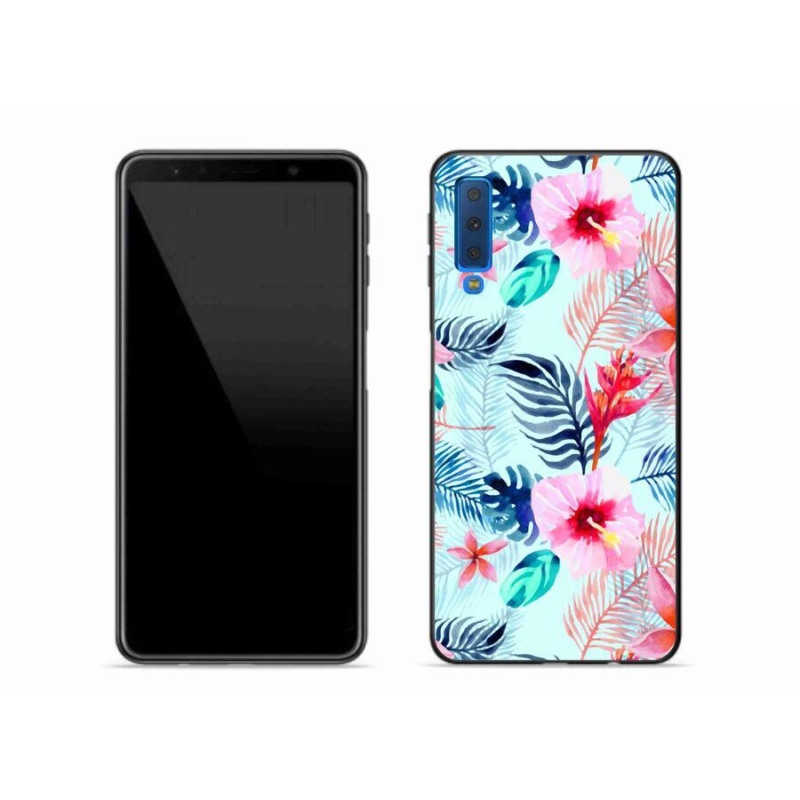 Zselés borítás mmCase Samsung Galaxy A7 (2018) - virágok
