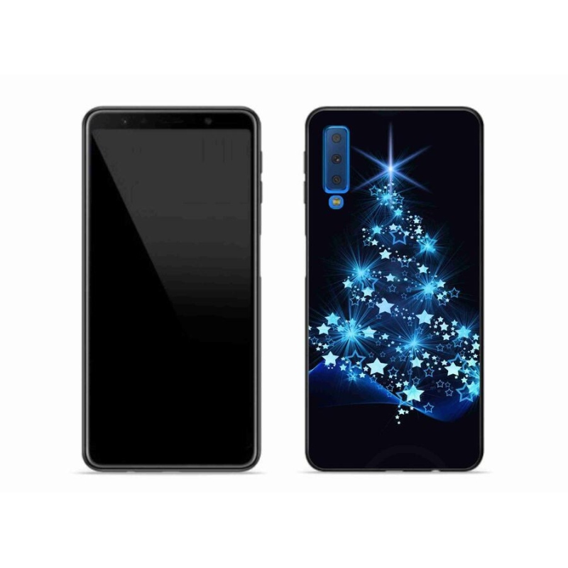 Gél borítás mmCase Samsung Galaxy A7 (2018) - karácsonyfa