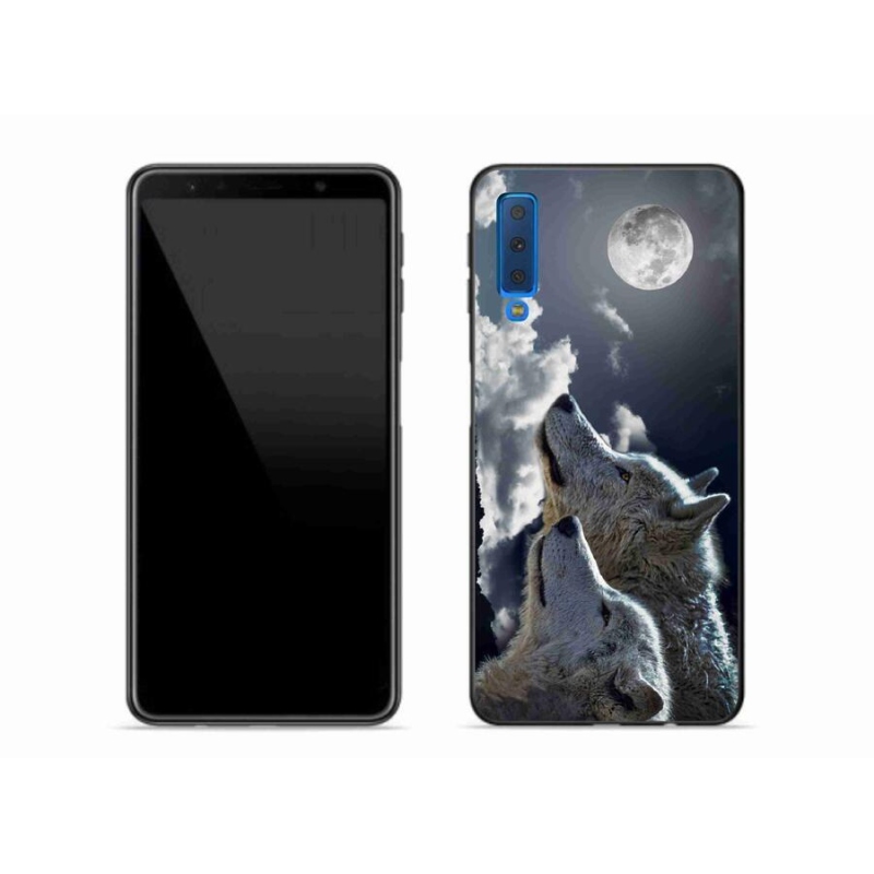 Zselés borítás mmCase Samsung Galaxy A7 (2018) - farkasok