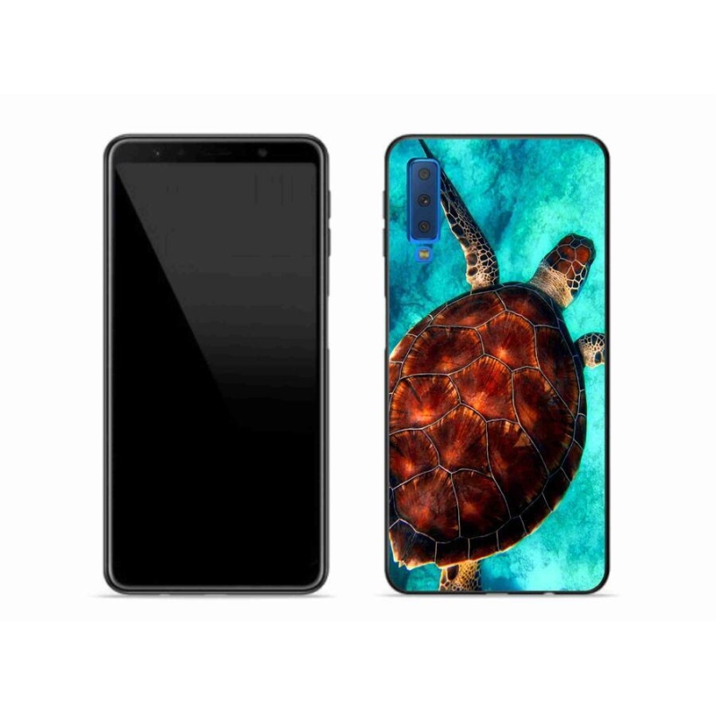 Zselés borítás mmCase Samsung Galaxy A7 (2018) - teknősbéka