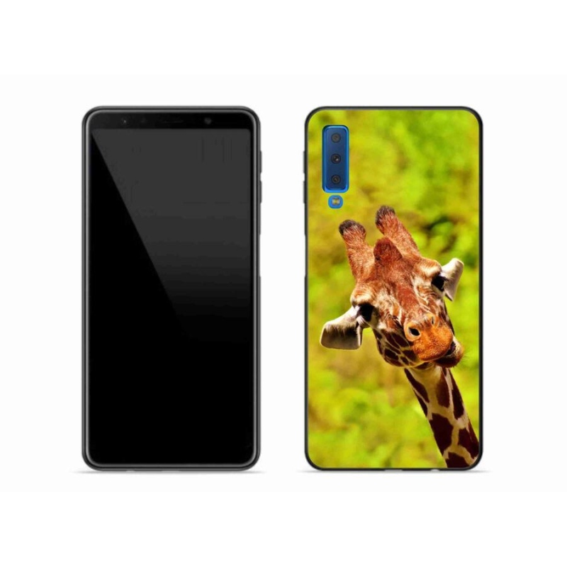 Zselés borítás mmCase Samsung Galaxy A7 (2018) - zsiráf