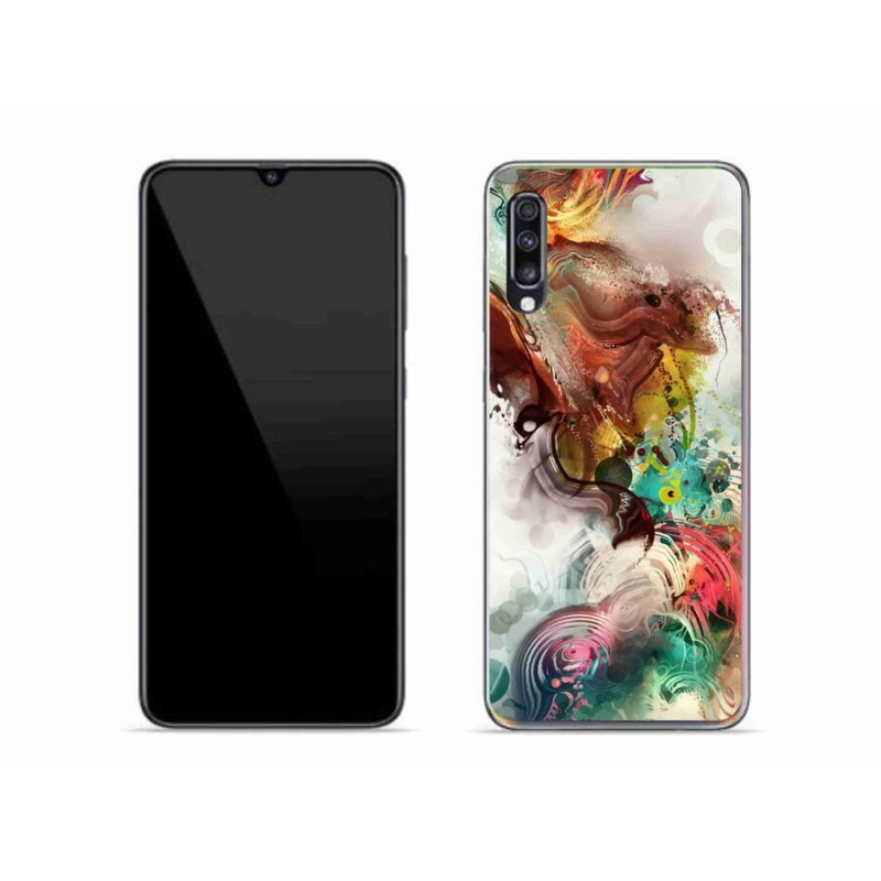 Zselés borítás mmCase Samsung Galaxy A70 készülékhez - absztrakt 1