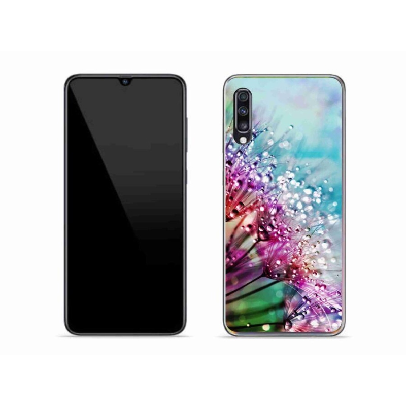 Gél borítás mmCase mobiltelefonhoz Samsung Galaxy A70 - színes virágok
