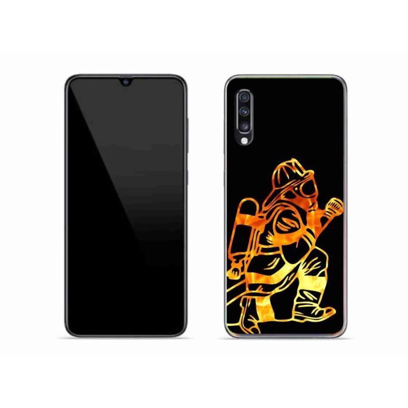 Gél borítás mmCase Samsung Galaxy A70 - tűzoltó 1