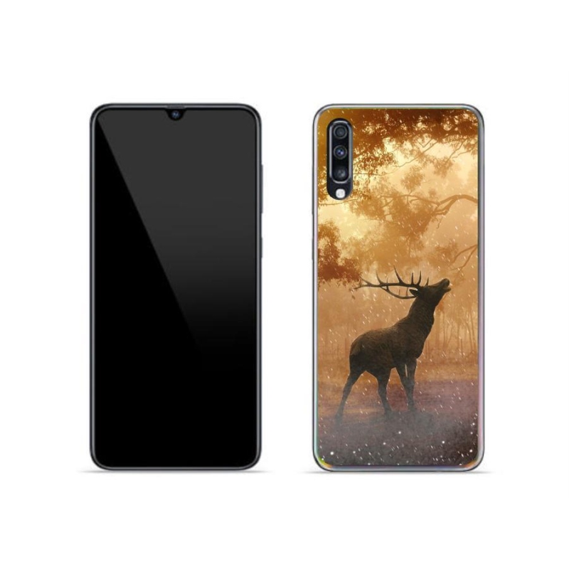 Zselés borítás mmCase Samsung Galaxy A70 készülékhez - szarvas a vadászaton