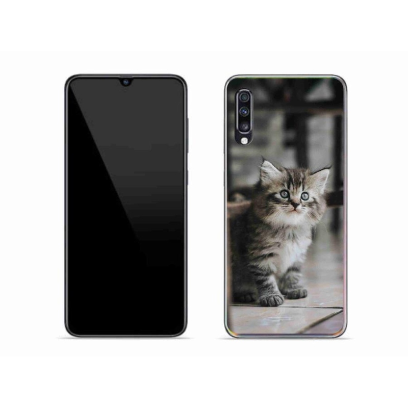 Gél védőhuzat mmCase Samsung Galaxy A70 készülékhez - cica