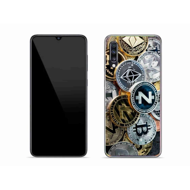 Gél borítás mmCase Samsung Galaxy A70 készülékhez - kriptovaluták