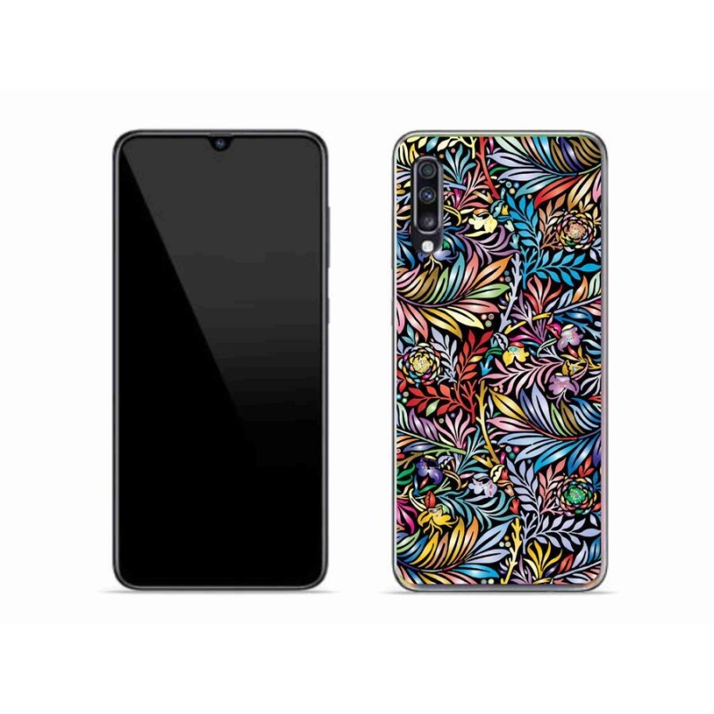 Gél borító mmCase Samsung Galaxy A70 - virágok 5